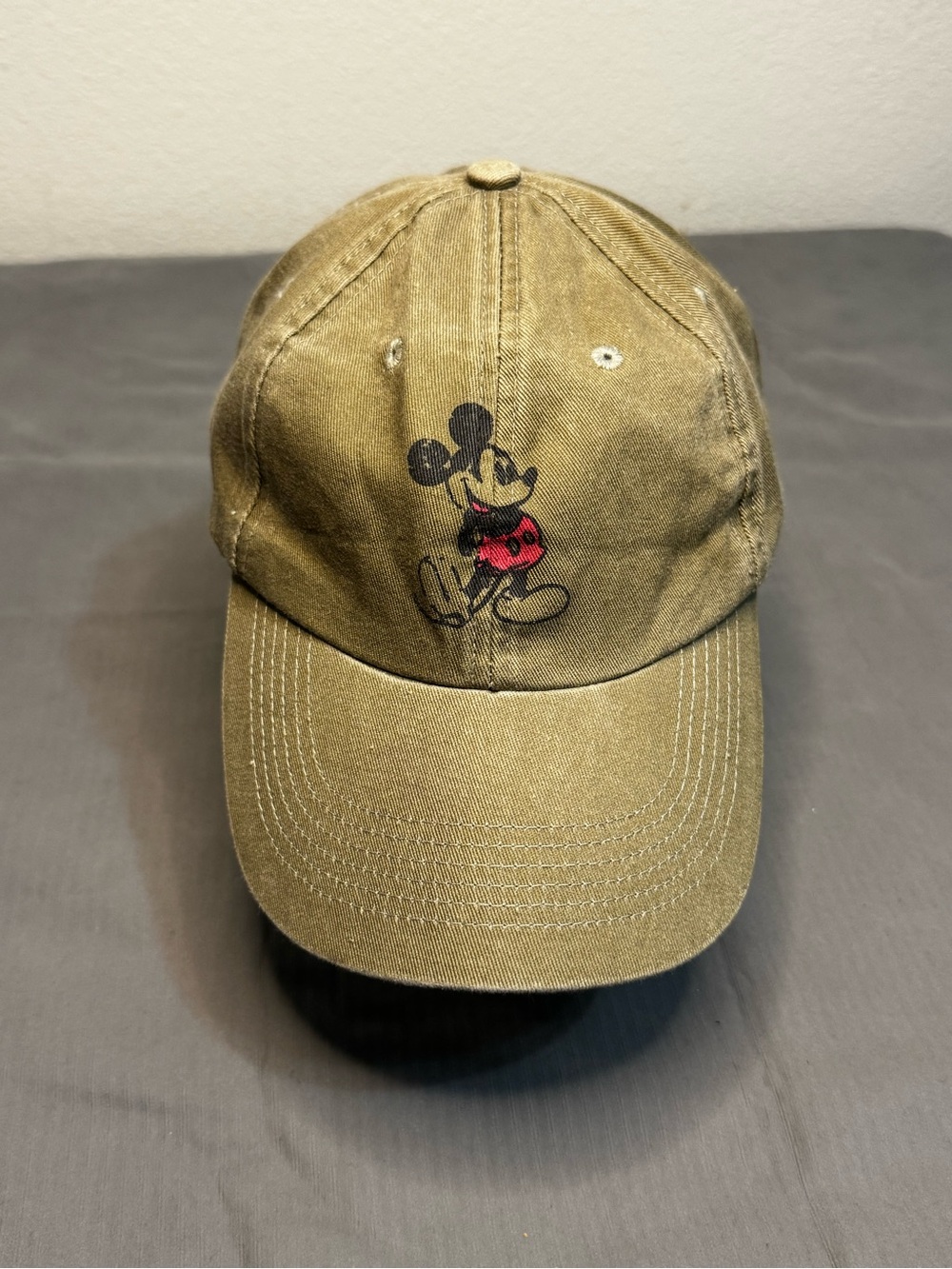 Disney Parks Mickey Mouse Distressed Unstructured Baseball Cap